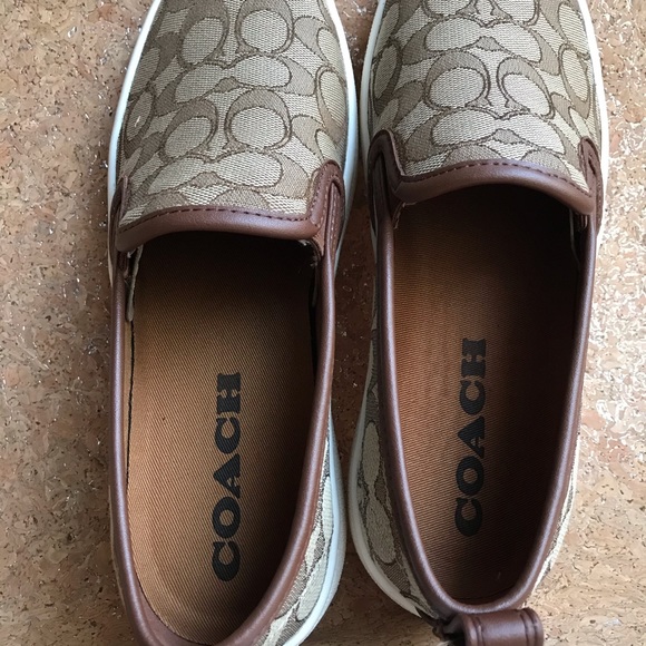 Coach Sig. Platform Lugged Khaki Sneaker Slip C115 - Picture 5 of 8